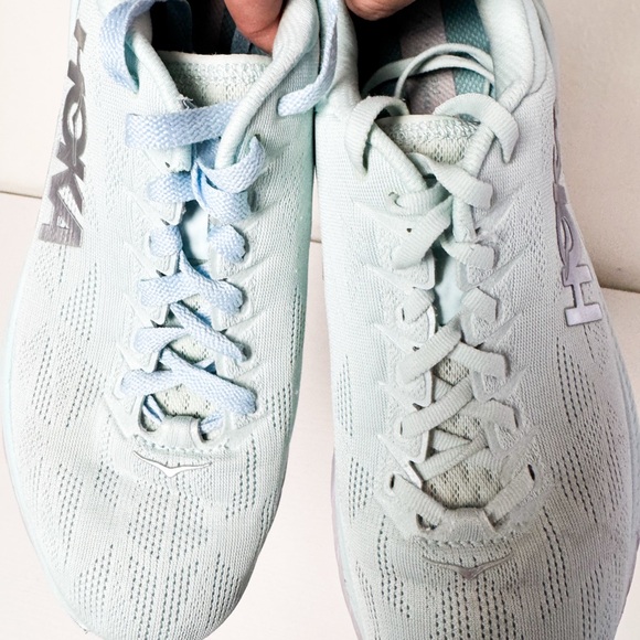 HOKA Mach 4 Women's Running Shoes Athletic Sneakers Mint Blue Pink Size 10 B - Picture 4 of 9